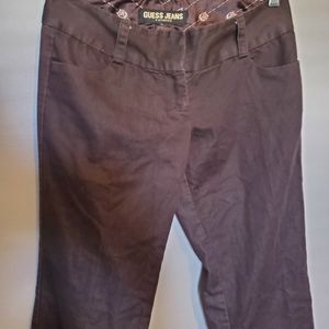 GUESS Jeans Dark Brown HEMMED Dress Pants - Size 26